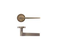 Eclipse Monte Lever on Rose Handle Finish: Antique Bronze Monte Lever on Rose