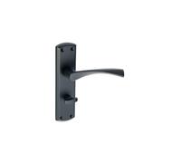 Eclipse Monza Lever Handle On Plate Bathroom Set Finish:: Matt Black Monza Lever Handle On Plate Bathroom Set