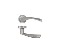 Eclipse Monza Lever on Rose Handle Handle Finish: Satin Nickel Monza Lever on Rose Handle