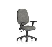 Eclipse Plus I Lever Task Operator Chair With Height Adjustable And Folding Arms Charcoal