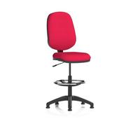 Eclipse Plus I Lever Task Operator Chair With High Rise Draughtsman Kit Bespoke Colour Back And Seat Bergamot Cherry