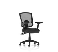 Eclipse Plus II Deluxe Mesh Back Bonded Leather Seat Adjustable Arms