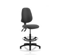 Eclipse Plus II Lever Task Operator Chair Charcoal Hi Rise Draughtsman