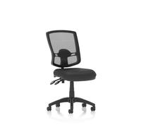 Eclipse Plus II Lever Task Operator Chair Deluxe Mesh Back Black Bonded Leather