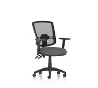 Eclipse Plus II Lever Task Operator Chair Deluxe Mesh Back With Height Adjustable Arms Charcoal