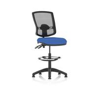 Eclipse Plus II Lever Task Operator Chair Deluxe Mesh Back With High Rise Draughtsman Kit Blue