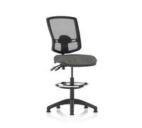 Eclipse Plus II Lever Task Operator Chair Deluxe Mesh Back With High Rise Draughtsman Kit Charcoal