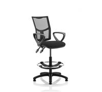 Eclipse Plus II Lever Task Operator Chair Mesh Back Black Loop Arms