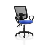 Eclipse Plus II Lever Task Operator Chair Mesh Back Blue loop Arms