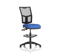 Eclipse Plus II Lever Task Operator Chair Mesh Back With High Rise Draughtsman Kit Blue