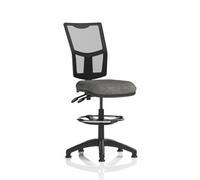 Eclipse Plus II Lever Task Operator Chair Mesh Back With High Rise Draughtsman Kit Charcoal