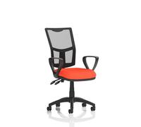 Eclipse Plus II Lever Task Operator Chair Mesh Back with Bespoke Colour Seat wit