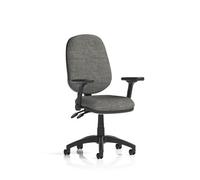 Eclipse Plus II Lever Task Operator Chair With Height Adjustable And Folding Arms Charcoal