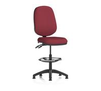 Eclipse Plus II Lever Task Operator Chair Chilli With Draughtsman Kit