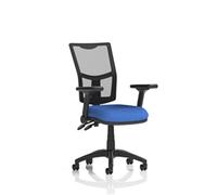 Eclipse Plus II Lever Task Operator Chair Mesh Back with Blue Seat