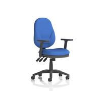 Eclipse Plus XL Lever Task Operator Chair With Height Adjustable Arms Blue
