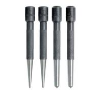 Eclipse Professional Tools 4 Piece Carbon Steel Centre Punch Set Black