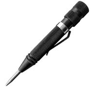Eclipse Professional Tools 65-171R Automatic Centre Punch, Black/White | Hardened tip & knurled handle for one-handed operation and precise marking of metal & wood