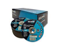 Eclipse Professional Tools A60V115BP Ultra-Thin Cutting Discs 115 x 1.0 x 22.23mm - Precision Cuts, Minimal Heat, Reduced Material Loss, Ideal for Metal, Ceramic, Glass, and Composites - 100 x Blades