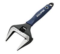 Eclipse Professional Tools ADJW6WJ 6" Adjustable Wrench Extra Wide Jaw 34mm (³⁄₁₀"), Grey