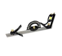 Eclipse Professional Tools ECUK-50-460R 300mm Combination Set - Ruler, Scriber, Spirit Levels, Protractor, Square and Centre Heads - Metric & Imperial Graduations - Accurate Marking & Measuring