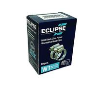 Eclipse Professional Tools ECW1-OO W1 Box of 10 13-20mm (½" - ¾") Mild Steel Worm Gear Hose Clamps