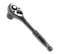 Eclipse Professional Tools EMRH14 ¼" All Metal Square Drive Ratchet Handle - Chrome Vanadium Steel, 72 Teeth, Quick Release, Durable for Tightening & Loosening Nuts & Bolts