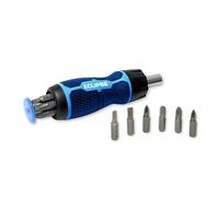 Eclipse Professional Tools ERS7PS 7-Piece Ratchet Screwdriver Set - Ergonomic Handle with in-Handle Bit Storage, Smooth Ratchet Action - Durable Screwdriver Set for DIY & Professional Use