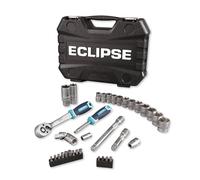 Eclipse Professional Tools ESS34PS ¼” & ⅜” 34 Piece Square Drive Socket Set (Metric)