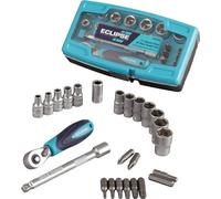 Eclipse Professional Tools ¼ Inch 25pcs Square Drive Socket Set (Metric)