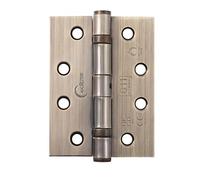 Eclipse Steel Ball Bearing Door Hinges, 4 Inch 102mm, Grade 11, Fir One Pair & Screws (Antique Bronze)
