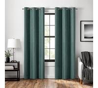 Eclipse Welwick Magnitech 100% Blackout Curtain, Grommet Window Curtain Panel, Seamless Magnetic Closure for Bedroom, Living Room or Nursery, 84 in long x 40 in wide, (1 Panel), Teal