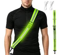 EclipseGuard Running Light Jogging with Reflectors Belt USB Rechargeable | 6 LED colours, 3 light modes, USB rechargeable and adjustable for more visibility when jogging, running and cycling.