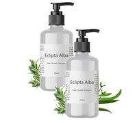 Eclipta Alba Hair Growth Shampoo, Eclipta Alba Shampoo, Eclipta Alba Oil, Natural Organic Bhringraj Shampoo, Anti Hair Loss Thickening Shampoo for Women & Men 250ml/8.4oz (2Pcs)