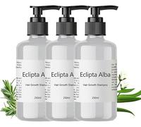 Eclipta Hair Shampoo 250ml Natural Herbal Hair Shampoo Deeply Cleansing Hydration Nourishes Repairs Fresh Fragrant Natural Organic Anti Hair Loss Thickening for Women & Men (3pc)