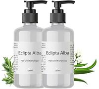 Eclipta Hair Shampoo 250ml Natural Herbal Hair Shampoo Deeply Cleansing Hydration Nourishes Repairs Fresh Fragrant Natural Organic Anti Hair Loss Thickening for Women & Men (2pc)