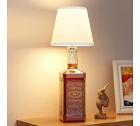 Eclipterra Cordless LED Bottle Lamp 5000mAh Battery Portable Wireless Table Lamp Wine Bottle Lamp for Indoor Outdoor Dining Bedroom with Remote (White, 1 Pack)