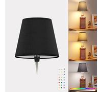 Eclipterra Cordless LED Bottle Lamp 5000mAh Battery Portable Wireless Table Lamp Wine Bottle Lamp for Indoor Outdoor Dining Bedroom with Remote (Black, 1 Pack)