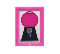 Eclipto Candy Dispenser Picture Frame, Hanging Gumball Machine in Frame, Handy Fast Distribution for Candies, Nuts, Pet Treats, Ideal Birthday & Holiday Gifts (Red)