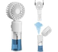 Eclipto Handheld Fan with Water Mist Spray, 4 Speeds Cooling Spray Fan, USB Rechargeable Handheld Fan for Outdoor,Travel, Makeup, Home, Office, Camping (White)