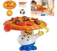 Eclipto Tabletop Topple Pizza Game, Balancing & Stacking Fun Toy for 2-4 Players, Balancing Pizza Game, Family Party Multiplayer Toy