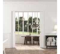 Eclisse Double Sliding Pocket Door Kit 762+762X1981mm, Primed White Jambs 125mm Fwt, 2 X Handle Sets