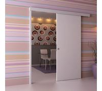 Eclisse Paris 1 Sliding Door Kit 2M & Round Satin Chrome Handle Set