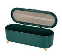 Eclove Cutlery Box with Lid, Flatware Storage Box with a Removable Mesh Drain Tray, Plastic Utensil Drying Holder, Kitchen Tools Organiser for Chopsticks Knife Fork and Spoon