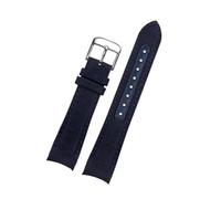 EcLusE Curved End Nylon Genuine Leather Watch Band for Men Canvas Sport Watch Strap,22mm