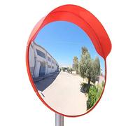 ECM-60o Convex Flexible Traffic Mirror, Diameter 60 cm (24"), for Road Safety and Shop Security with Adjustable Fixing Bracket for Pole 48 mm (1.5")