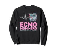 ECMO Mom Hero Critical Care Life Support Medical Design Sweatshirt