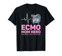 ECMO Mom Hero Critical Care Life Support Medical Design T-Shirt