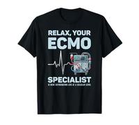 ECMO Specialist Respiratory Therapist ICU Nurse Cardiac Tech T-Shirt