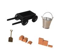 ECMQS 1/12 Scale Miniature Construction Trolley with Movable, A